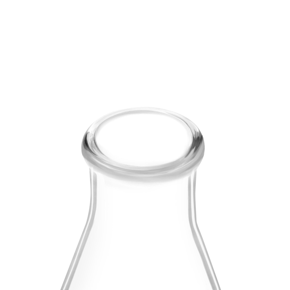 Колба коническая, 10 мл, узкое горло, с резиновой пробкой