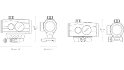 Коллиматорный прицел Hawke Endurance 1x30 Weaver Red Dot 3MOA (закрытый, объектив 30мм, 3 МОА, точка красная, вивер,)12128