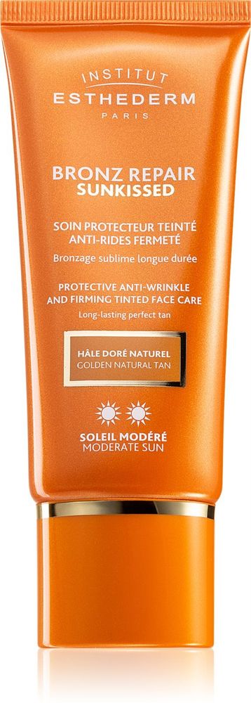 Institut Esthederm тонизирующий солнцезащитный крем против морщин Bronz Repair Sunkissed Protective Anti-Wrinkle And Firming Tinted Face Care