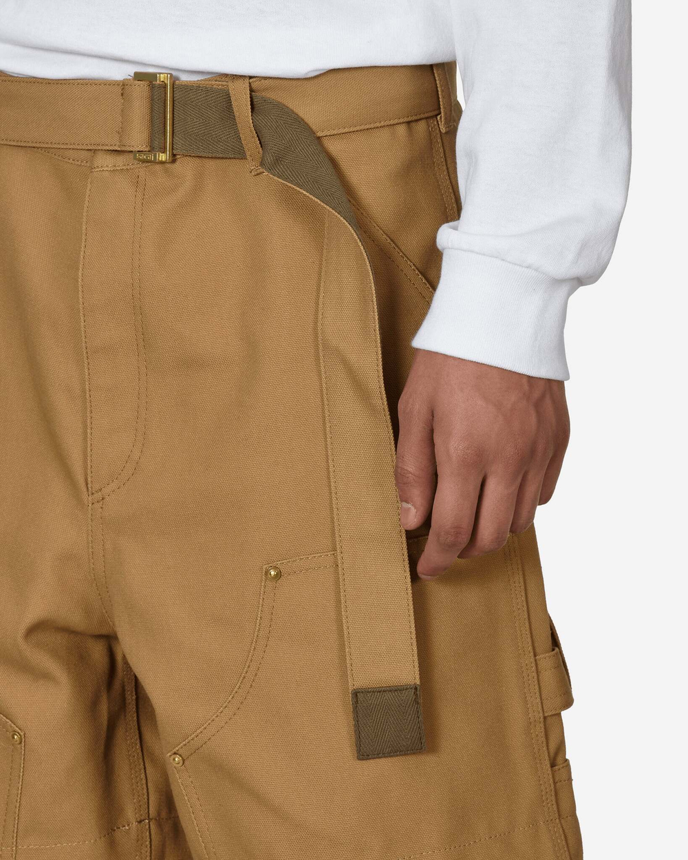 sacai Carhartt Wip Duck Шорты Бежевые