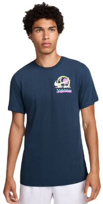 Мужская теннисная футболка Nike Court Dri-Fit T-Shirt - небесный