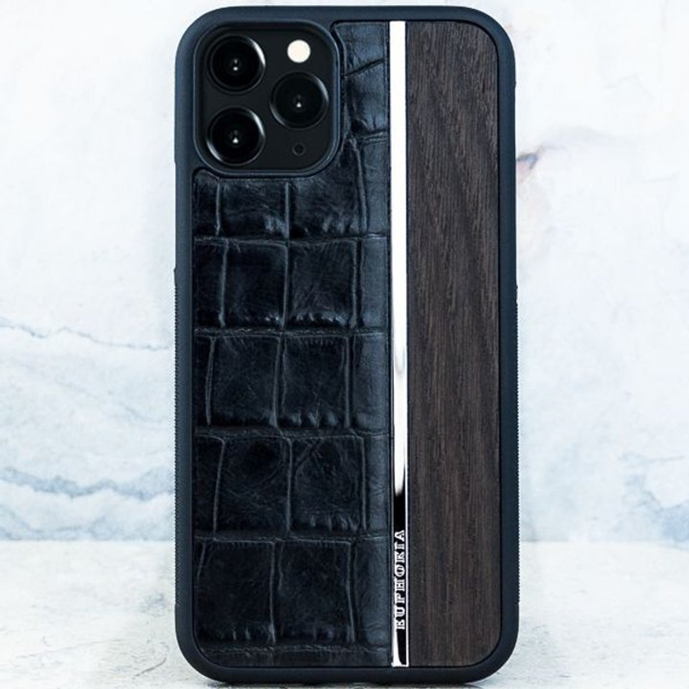 Эксклюзивный чехол iPhone 15 Pro Euphoria CROC Leather Metal Wood – купить  за 12 400 ₽ | Euphoria HM