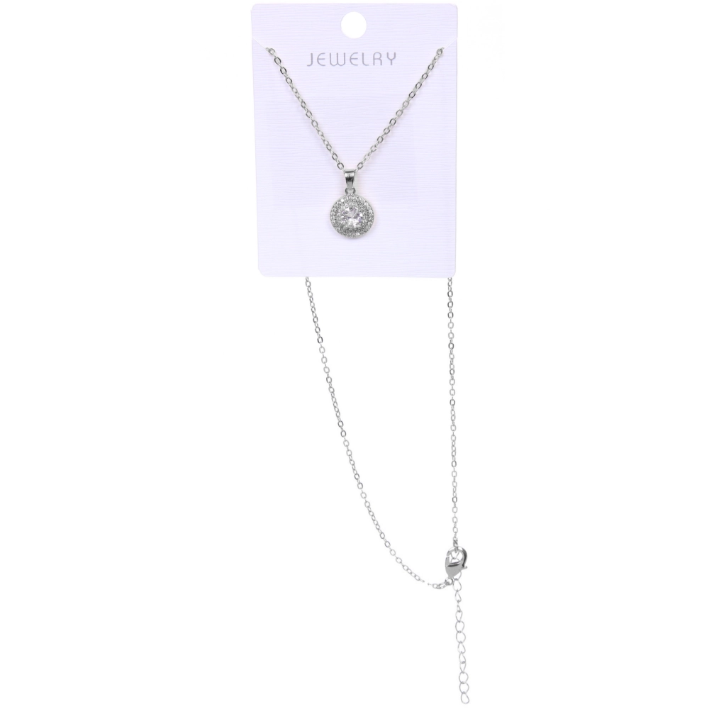 Подвеска из гиппоалергенного сплава со стразами «ЭЛЛАДА», цвет серебро и золото, d-20см/1см