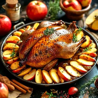 Утка с яблоками Утка с яблоками
