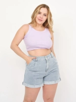 Шорты джинсовые летние с высокой посадкой