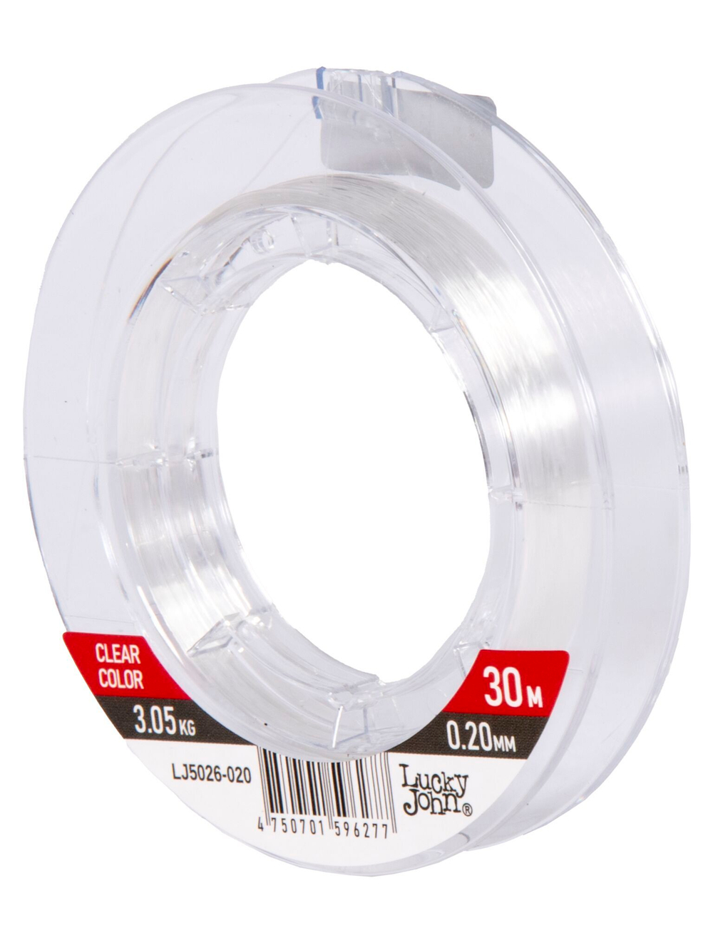 Леска монофильная зимняя Lucky John Ice Soft Fluorocarbon 30м, 0.20мм