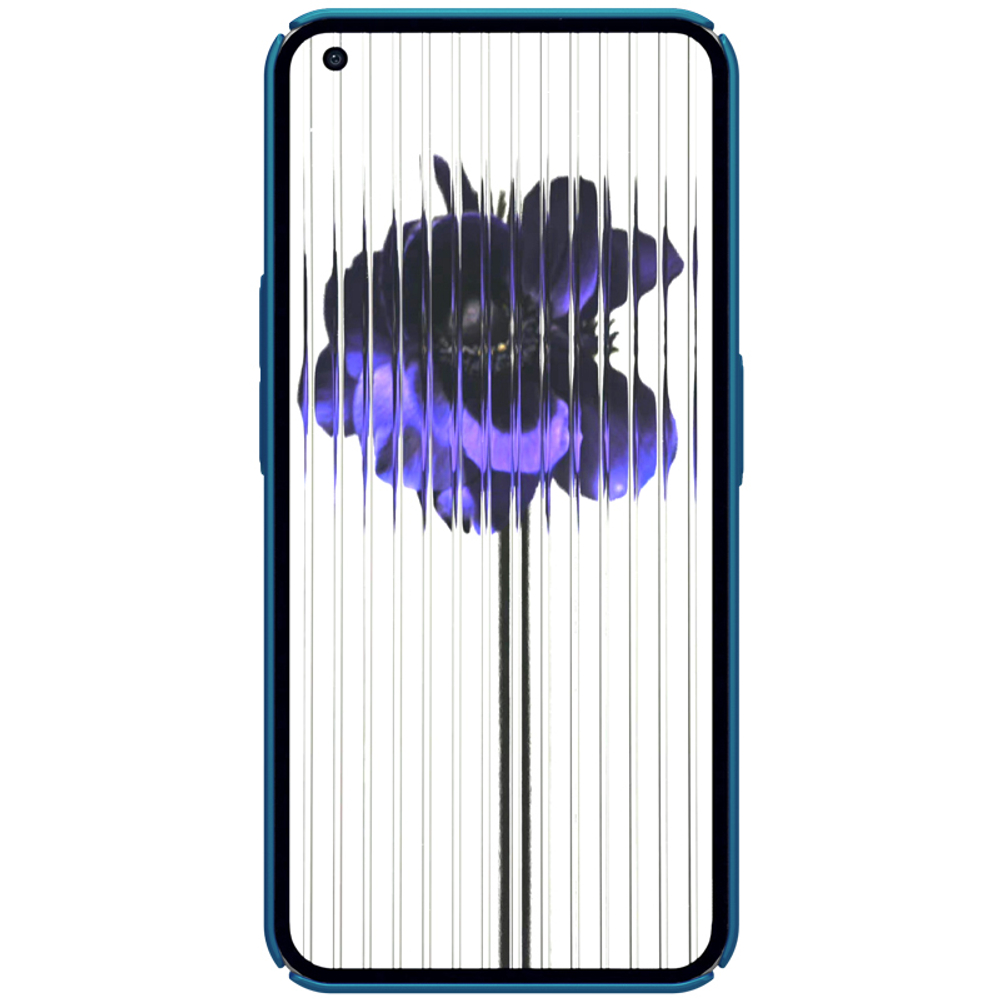 Тонкий жесткий чехол синего цвета от Nillkin для смартфон Nothing Phone (1), серия Super Frosted Shield