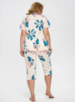 Пижама бриджи+футболка к/р В8406