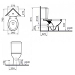 Унитаз-компакт VitrA Arkitekt 9754B003-7200