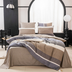 Комплект постельного белья Люкс Сатин 100% хлопок на резинке AR349