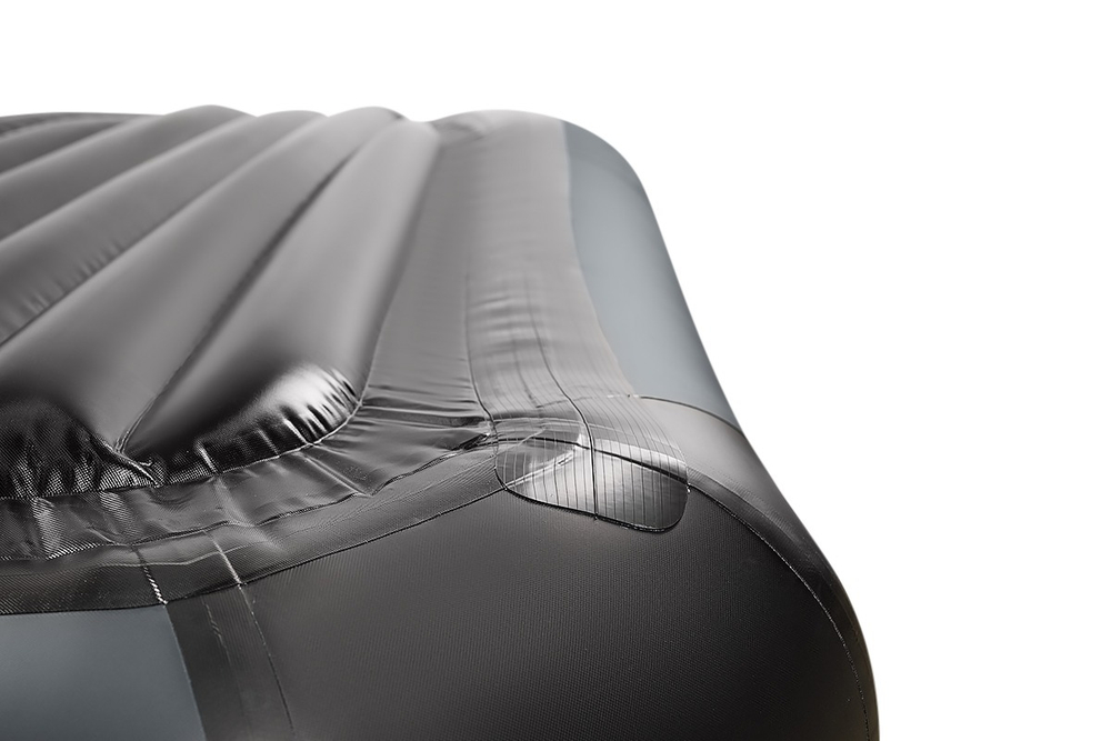 YACHTMAN-300 МНД НАДУВНОЕ ДНО (Яхтман) серый-черный (лодка ПВХ с усилением)