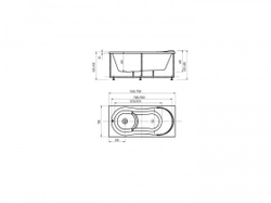 Ванна акриловая прямоугольная АФРОДИТА 170х70 AQUATEK (с каркасом и фронтальной панелью