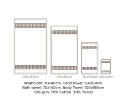 Полотенце 70х140 Hamam Mineral белое
