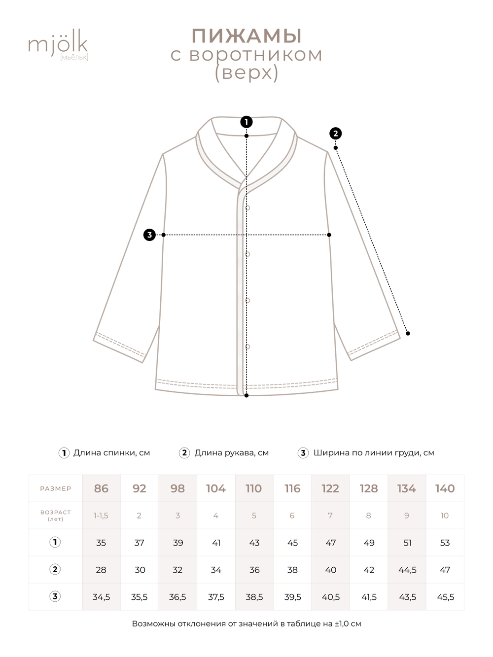 Пижама с воротником Mjölk Christmas Check