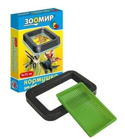 Кормушка для рыб "Зоомир" большая, 9х13см.