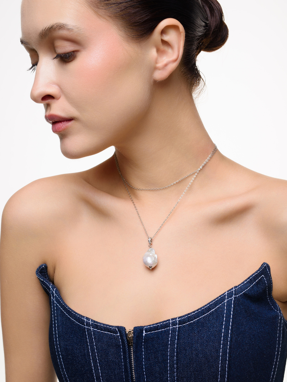 Колье "Sea Bottom" Silver