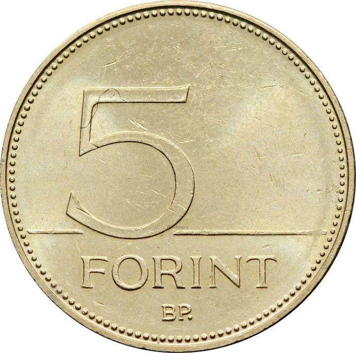 5 форинтов 2012-2023 Венгрия