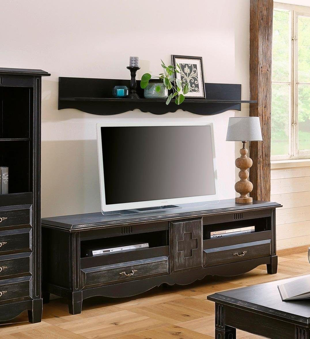 Тумба под телевизор Эден, из массива сосны