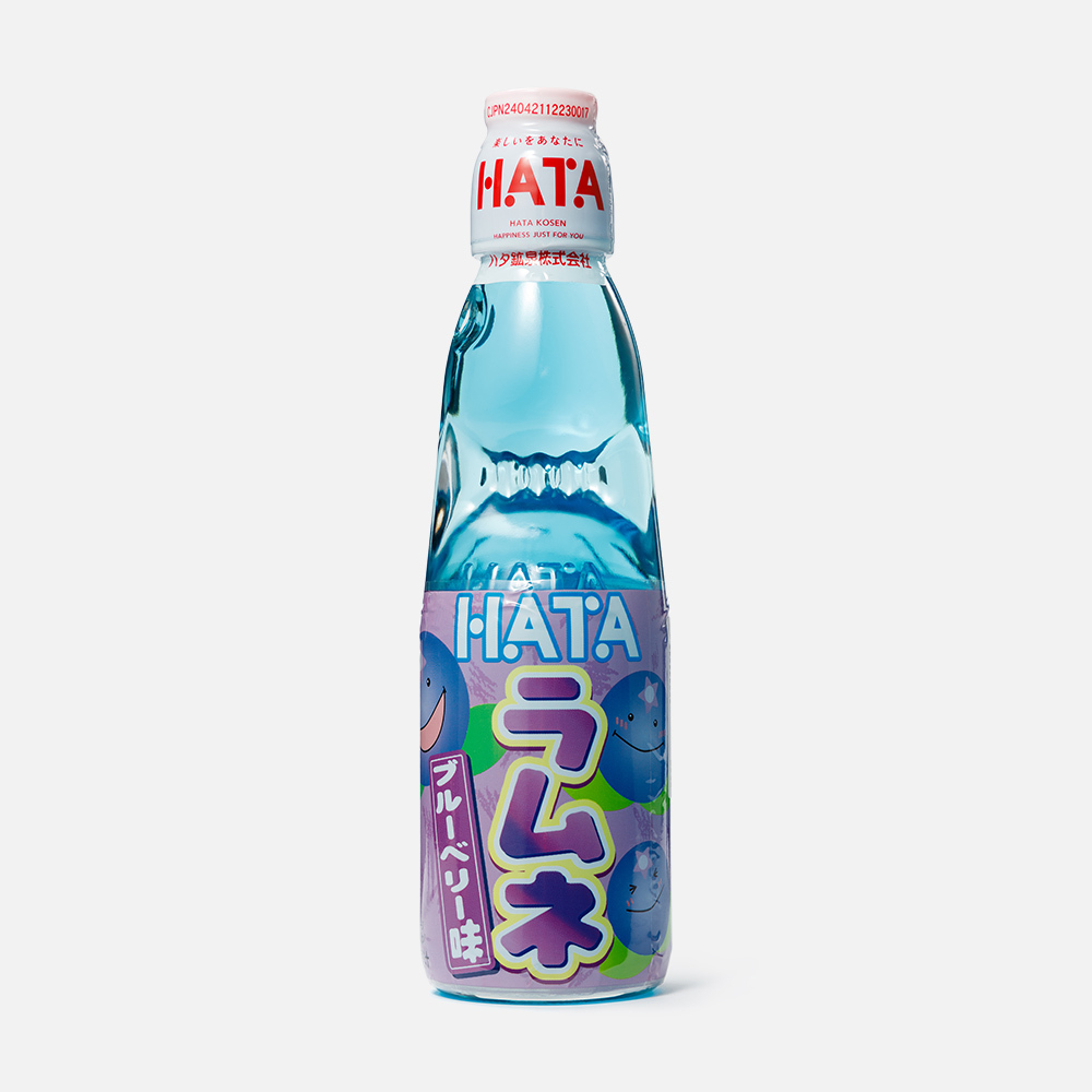 Напиток Hata Ramune газированный, со вкусом черники, 200 мл