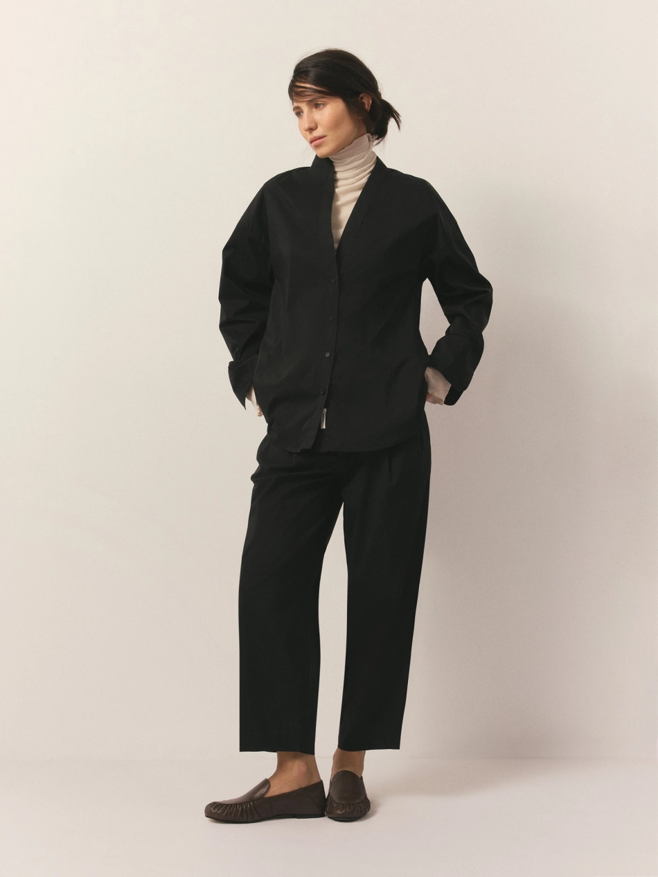 Брюки укороченные из хлопка