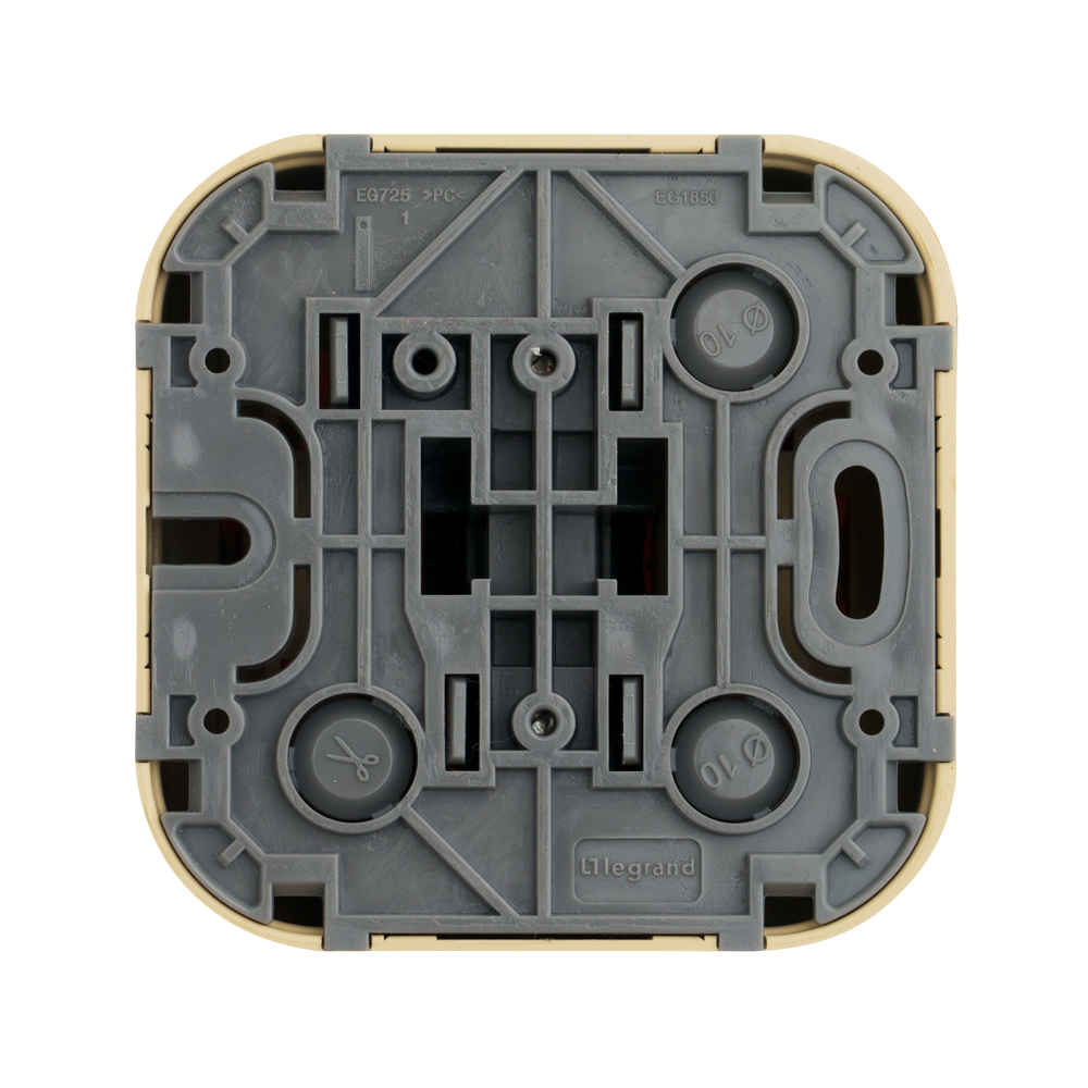 Переключатель 1-клавишный IP20 10А 250В дерево Quteo Legrand