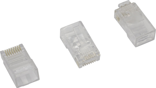RJ-45 Коннектор Кат.5 &lt;V&gt; под одножильный кабель 1 штука