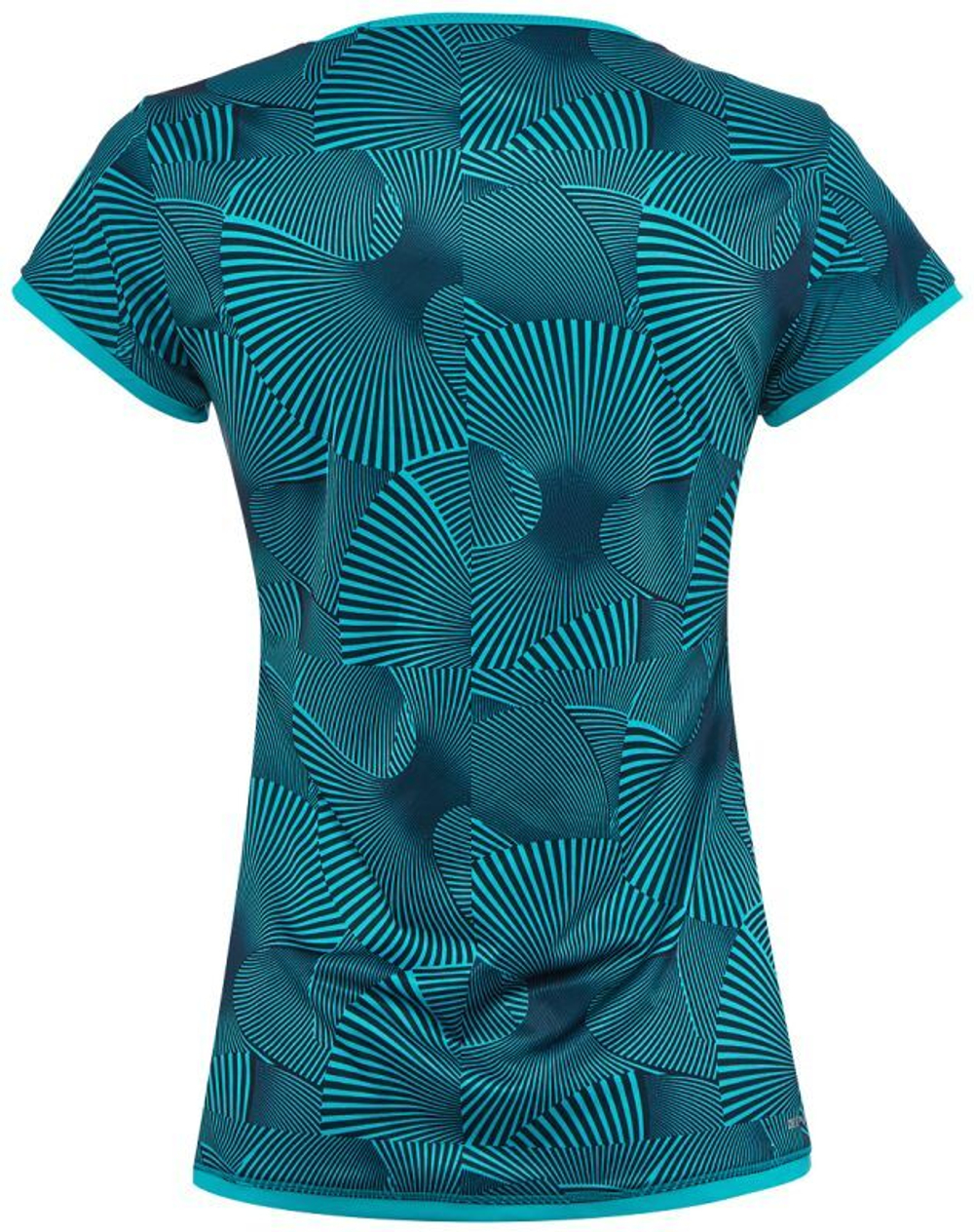 Женская футболка теннисная Lotto Tennis Tech Tee Printed - blue bird