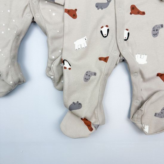 Комплект слипов хлопковых, Звери/Свет звезд