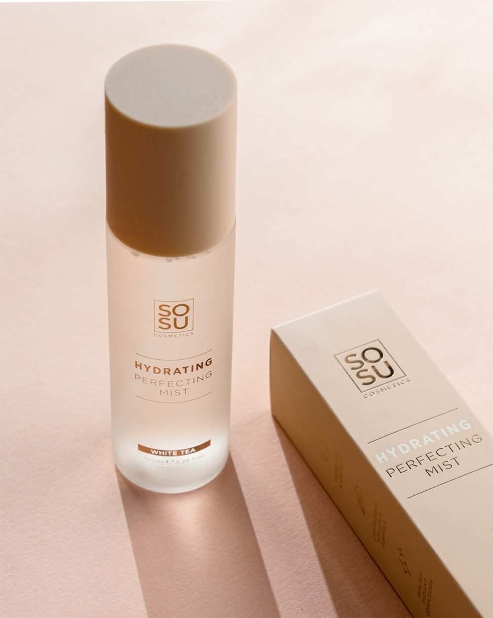 SOSU Cosmetics Hydrating Perfecting Mist - Туман для лица, увлажняющий оттенок White Tea, 100 ml