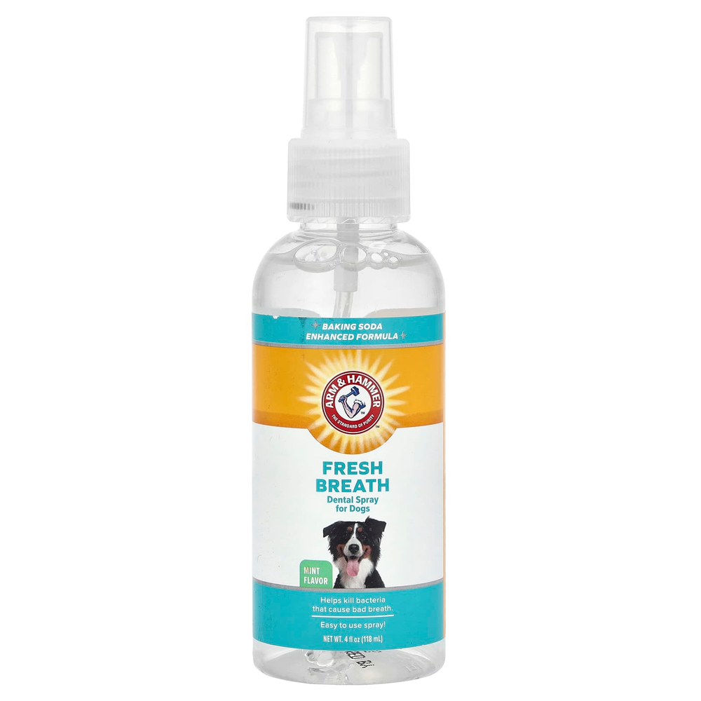 Arm & Hammer, Fresh Breath, стоматологический спрей для собак, мята, 118 мл (4 жидк. унц.)