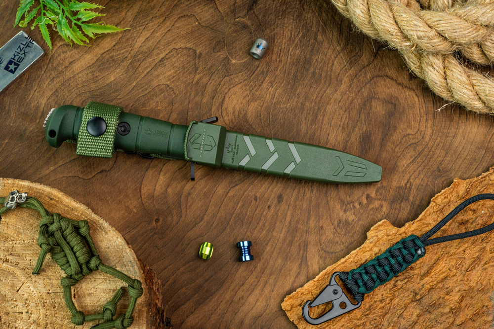 Тактический нож Combat VG-10 (Cryo) Convex Satin Olive