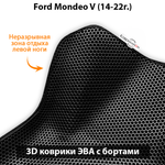 Передние автомобильные коврики ЭВА с бортами для Ford Mondeo V (14-22г.)