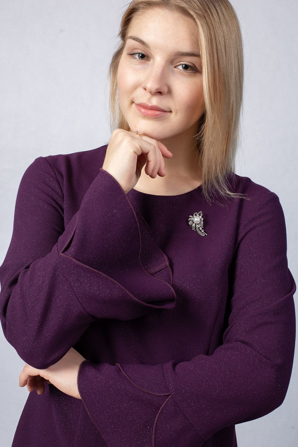 Нарядное платье 3039ВЕ, слива #75С053039ВЕ