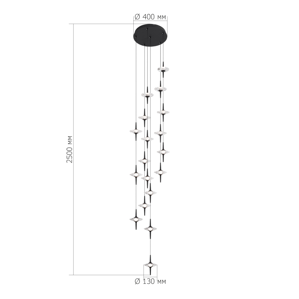 Светильник подвесной ZENITH LED 90W 4000K