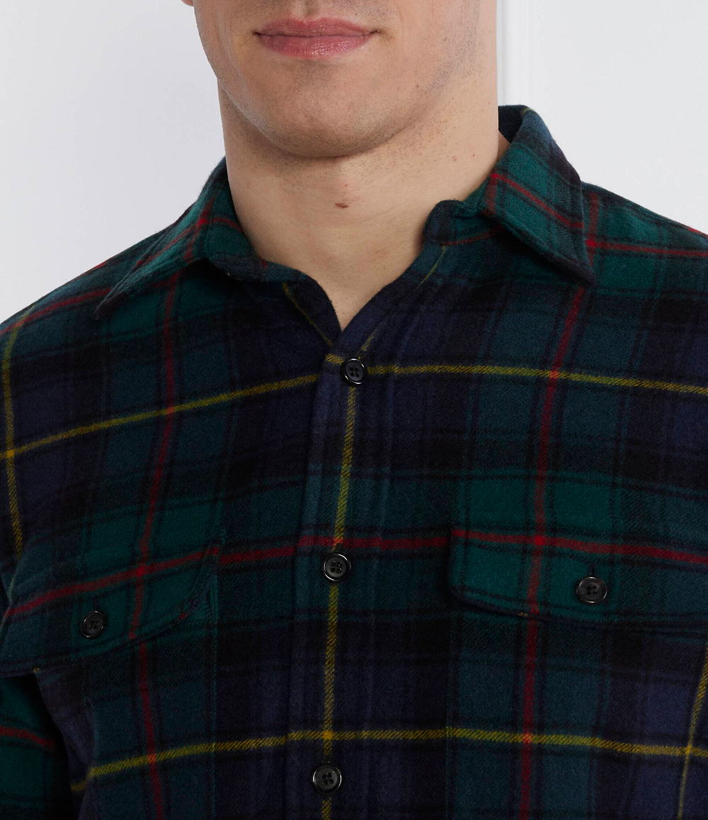 Хлопковая рубашка POLO RALPH LAUREN - темно-синий(710881792)