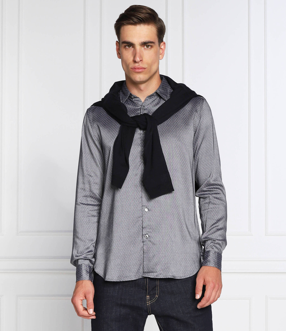 рубашка roger_f BOSS BLACK - пепельный(50477826)