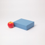 Коробка крышка-дно 21х6х15, синий, дизайнерская бумага