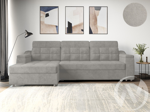 Диван угловой левый Бруно ДКУ-О NEW (Bremen 06; 5 категория)