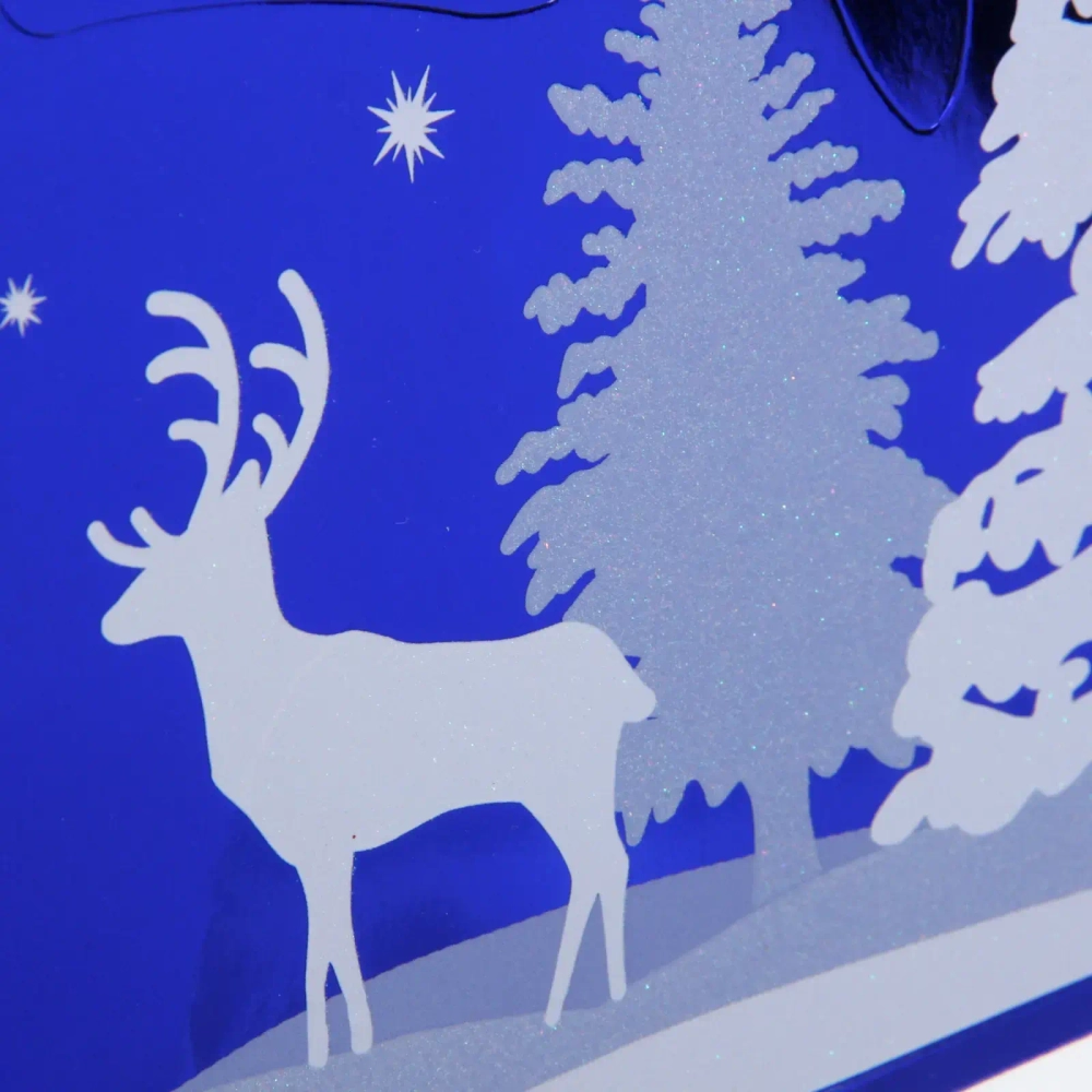 Наклейка на стекло «Морозы» 38*30 см, микс