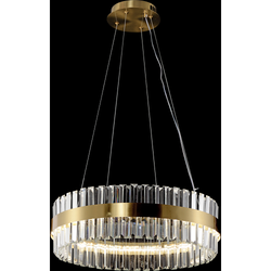 Люстра Rivoli Gwinnett 6193-201 подвесная светодиодная LED 3000-6300К 112 Вт с пультом | Хрусталь