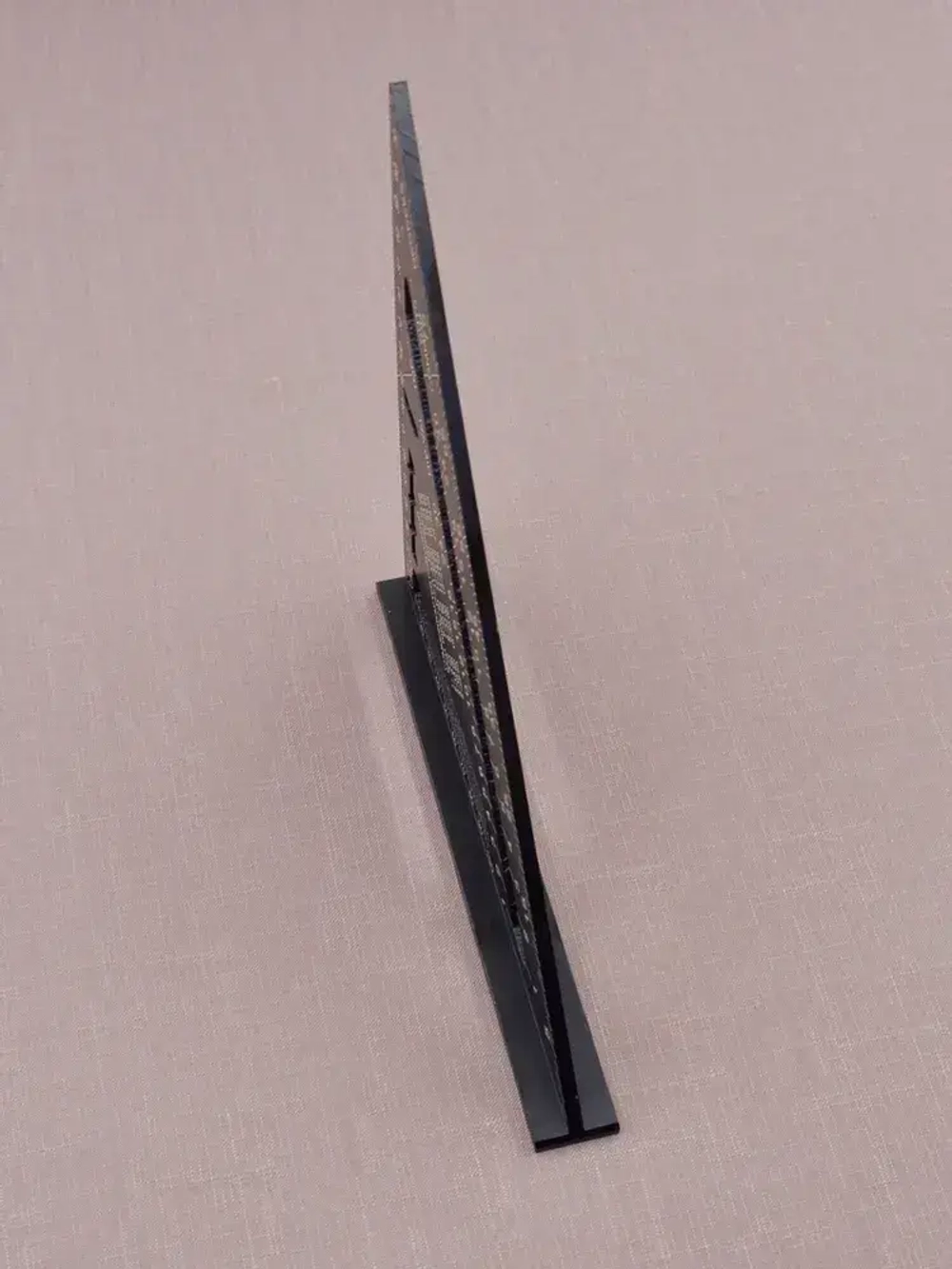 Угольник столярный линейка Свенсона метрический SKATA, 180мм, Алюминий