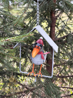 Кормушка для птиц металлическая "Ворон в домике" CAMPO Home & Garden