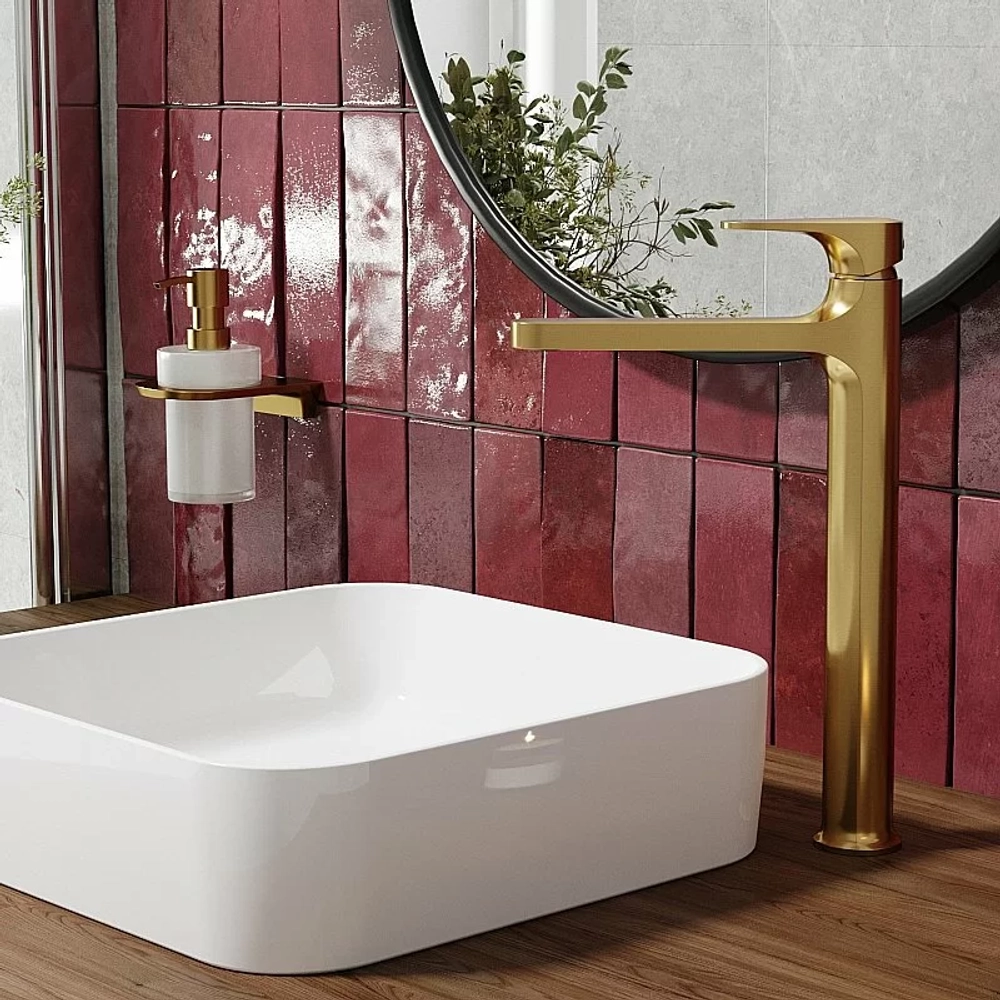 Смеситель для раковины WasserKRAFT Havel 3603H золото матовое