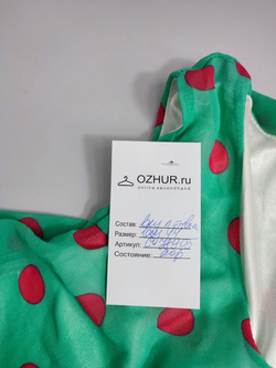 Платье ассиметричное в горох 44 размер