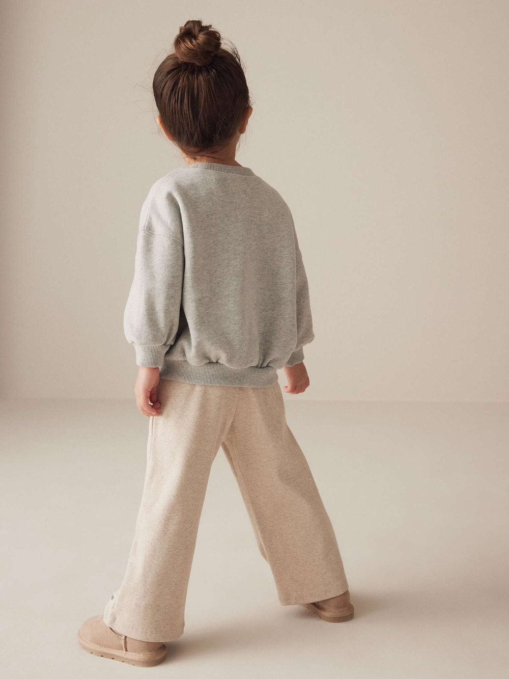 Брюки широкие для девочки Next 174-125, Бежевый