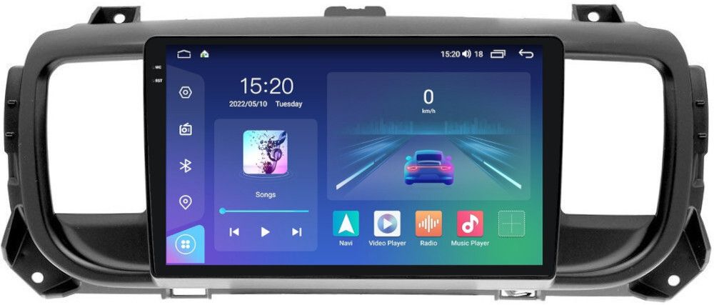Магнитола для Peugeot Traveller/Expert, Citroen SpaceTourer/Jumpy, Opel Zafira Life/Vivaro - Parafar PF555U2K Android 11, QLED+2K, ТОП процессор, 8Гб+128Гб, CarPlay, SIM-слот