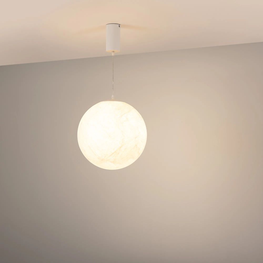 Светильник SP-SILKA-HANG-R300-7W Warm2700 (WH, 330 deg, 230V) (Arlight, IP20 Натуральный шелк, 3 года) 061916