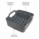 Сушилка для посуды tub тёмно-серая