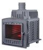 Банная дровяная печь Гефест AVANGARD ЗК 25 (П2) Ураган круглая сетка