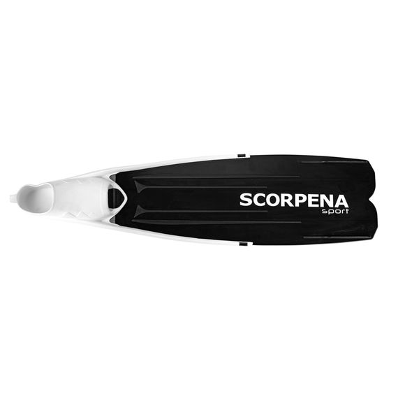 Ласты Scorpena F1 Sport черные с белыми калошами